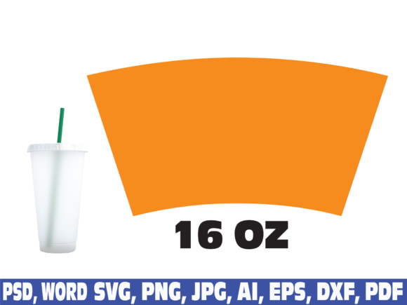 16 Oz War Tumpler Hot Cup Template Graphics