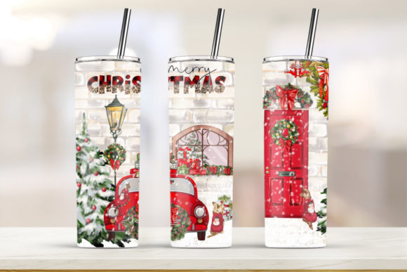 Christmas Winter Tumbler Skinny Graphics & Print Templates