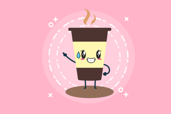 Coffee Cup Cold Break Graphics & Icons