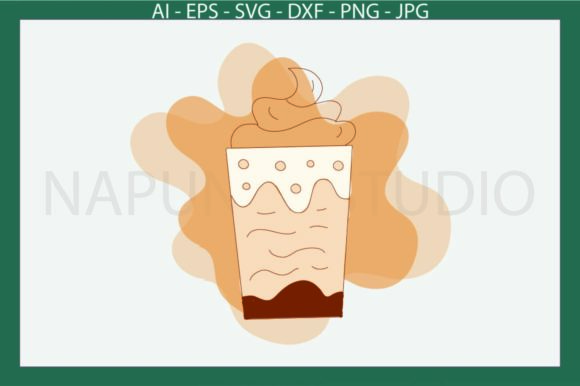 Coffee Cup Milk Shake Ice Cream Graphics