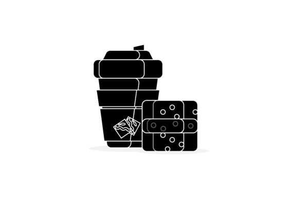 Coffee Cup Morning Silhouette Graphics and Icons