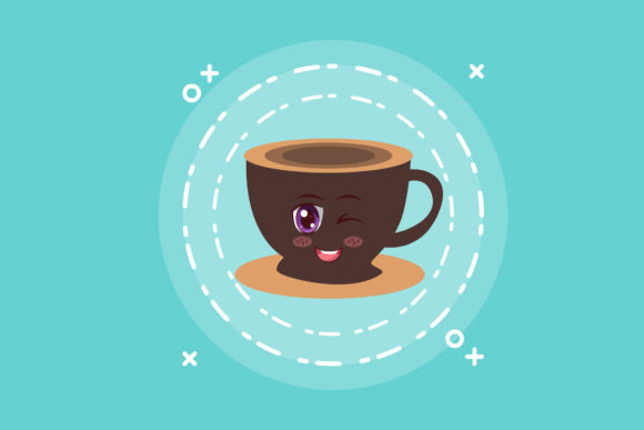Coffee Cup Sweet Kawaii Graphics and Icons