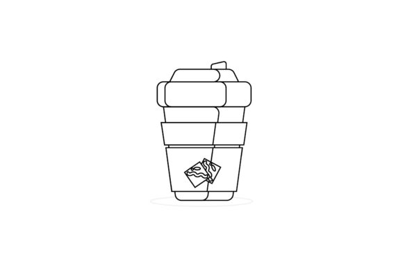 Coffee Drink Cup Outline Graphics and Icons