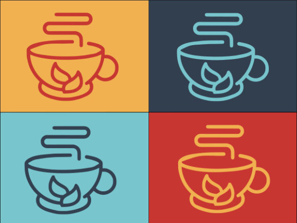 Glass Tea Cup Graphics and Logos