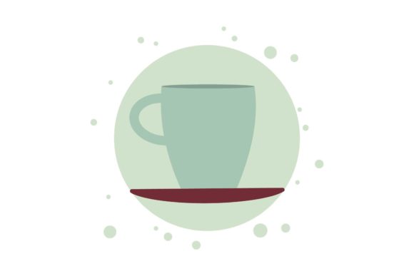 Kitchen Cup Circle Bubbles Icon Graphics