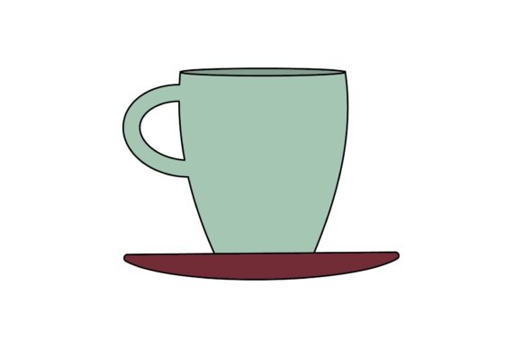 Kitchen Cup Fill Line Icon Graphics