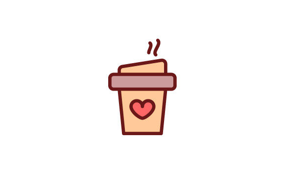 Love Coffee Cup Graphics and Icons