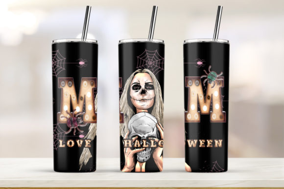 Mom Lover Halloween 20oz Tumbler Graphics