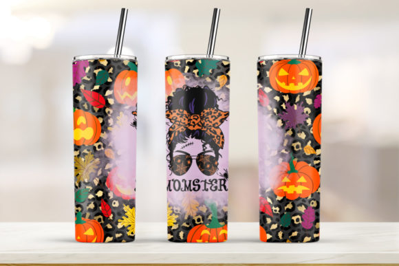 Momster Tumbler 20oz Skinny Tumbler: Graphics & Print Templates