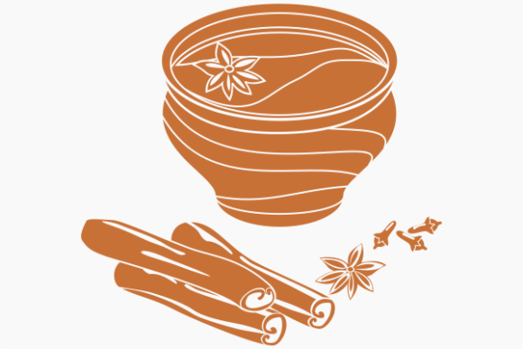Monochrome Masala Chai in Pottery Cup: Graphics and Crafts