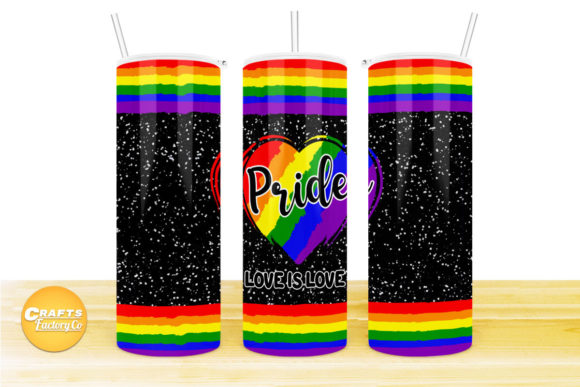 Skinny Tumbler Lgbt, Pride Love is Love Graphics