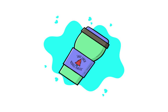 Tumbler Icon Style Cloud Bubble Graphics