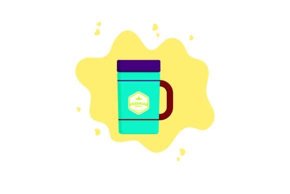 Tumbler Plastic Design Cloud Bubble Graphics